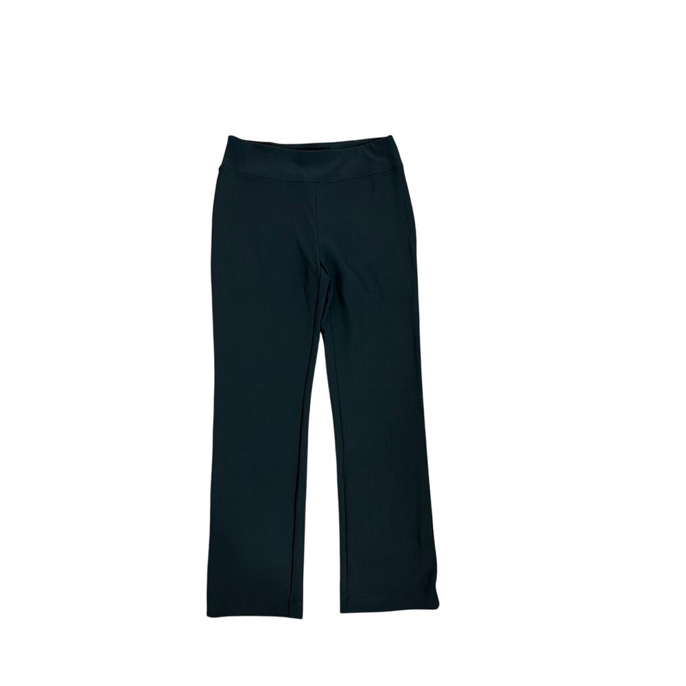 Boston Proper Pants High Rise Dark Green Pull On Boot Cut Flare Trousers Small